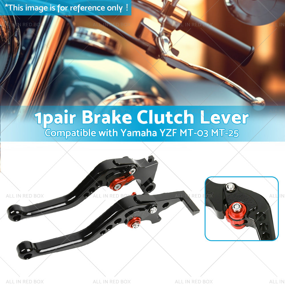 Short Clutch Brake Levers CNC Suitable for Yamaha YZF R3 R25 MT03 MT25 2014-2021-2