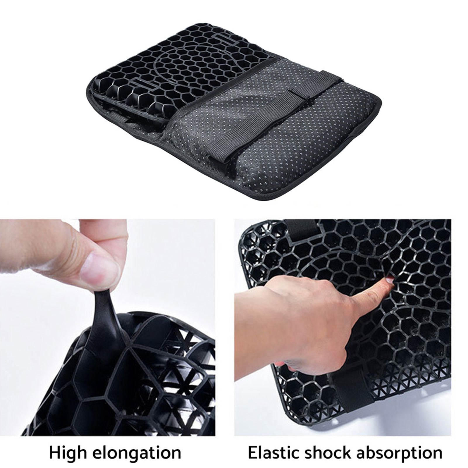 Motorcycle Seat Cushion Comfort Gel Pillow Pad Cover Motorbike Pressure Relief-2