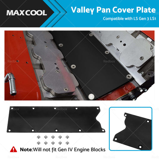 Suitable For LS1 LS Gen 3 Billet Valley Pan Cover Low Plate Knock Sensor Delete-0