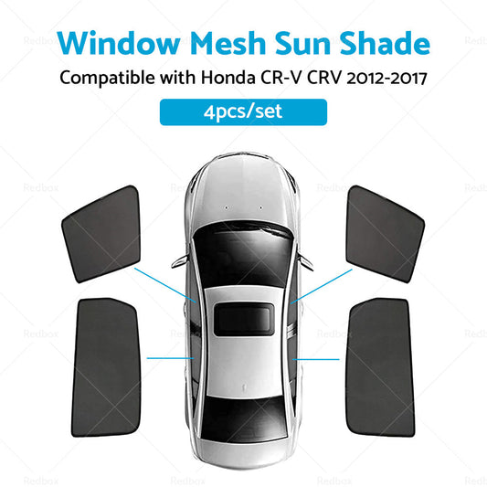 4x Foldable  Window Mesh Sun Shade Suitable For Honda CR-V CRV 2012-2017-1
