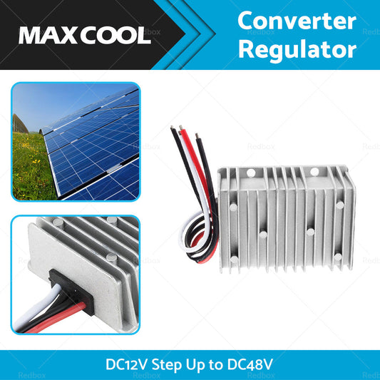 Waterproof DC 12V to DC 48V 8A Step-Up Booster Power Converter Regulator-1