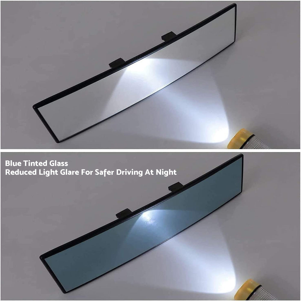 300mm Car Rear View Mirror Large Vision Convex Clear Lens Wide Angle Anti-Glare-3