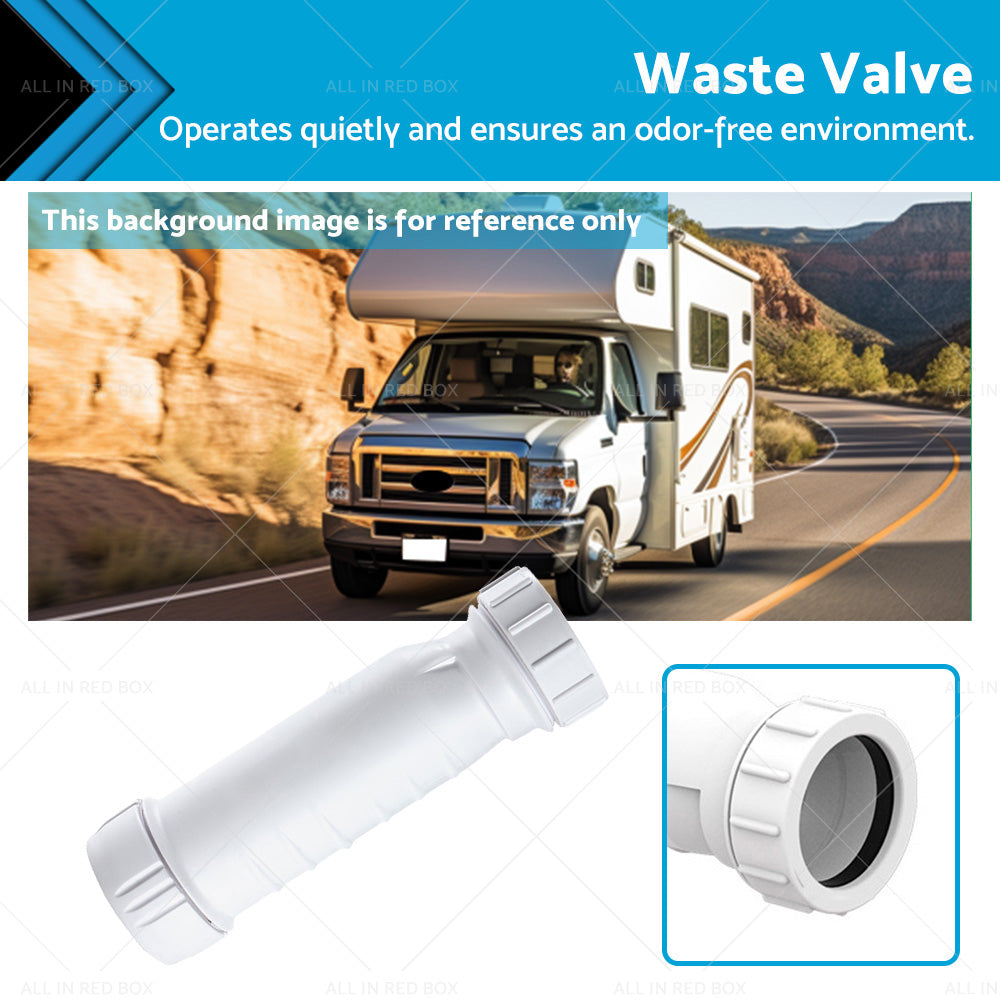 Waterless Self Sealing Waste Valve Inline Trap Bath Basin Caravan RV-0