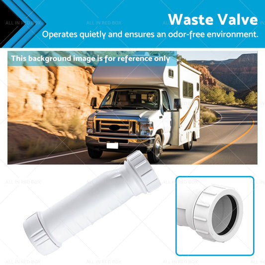 Waterless Self Sealing Waste Valve Inline Trap Bath Basin Caravan RV-0