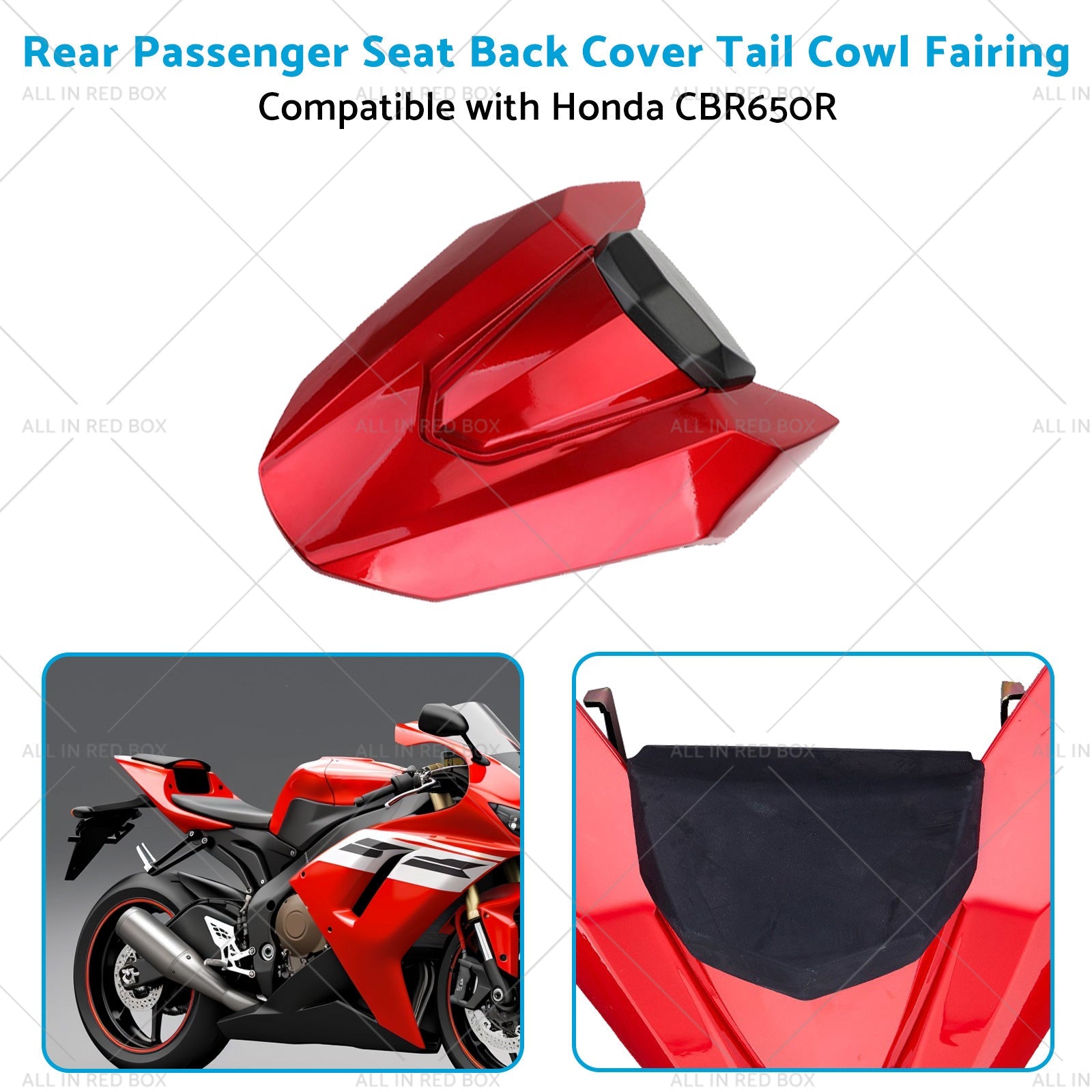 Seat Back Cover Tail Cowl Fairing Rear Passenger Suitablefor Honda CBR650R 19-20-3