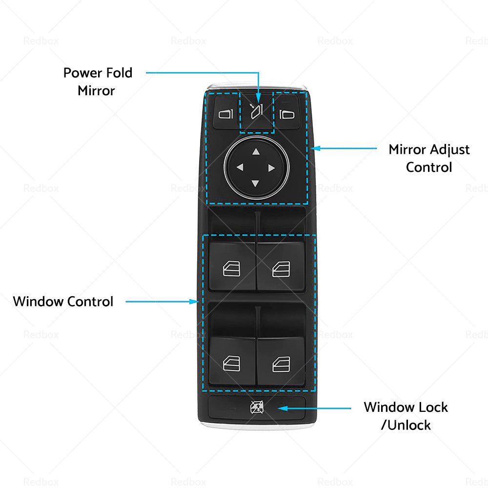 A1669054400 Master Power Window Switch Suitable for Mercedes W176 W246 X166 W166-4