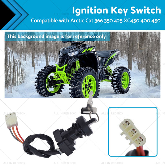 Ignition Key Switch Suitable for Arctic Cat 366 350 425 XC450 400 450 3313-439-0