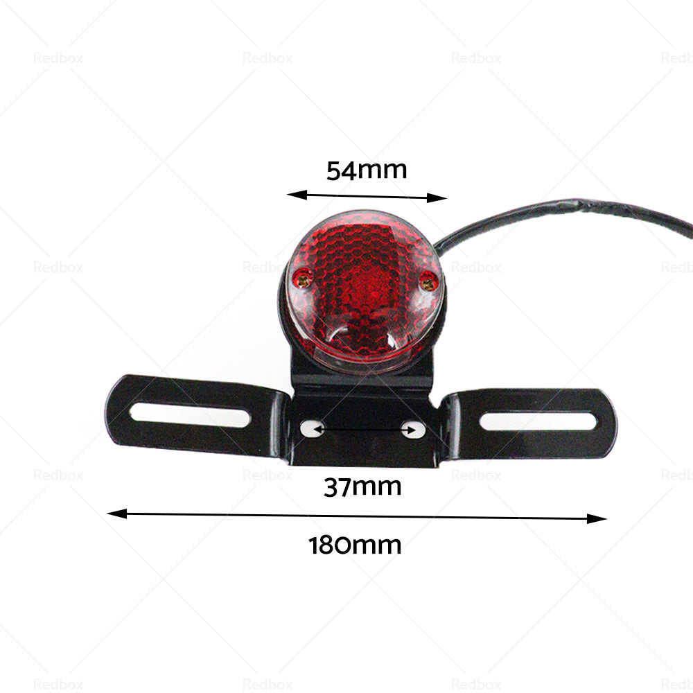 Motorcycle Tail Brake Light Number License Bulb Retro Rear Stop Lamp Universal-4