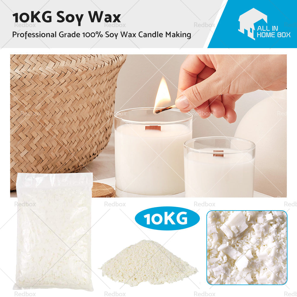 10KG Bulk 100% Pure Soy Wax Natural Kosher Candle Making Supplies Crafts-0