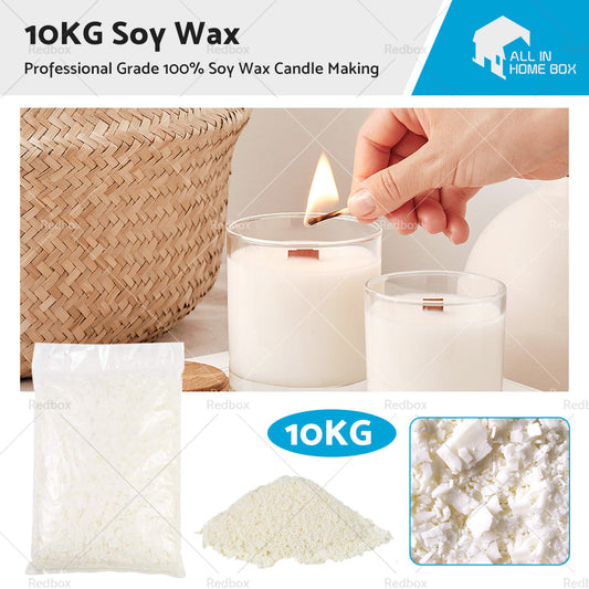 10KG Bulk 100% Pure Soy Wax Natural Kosher Candle Making Supplies Crafts-0