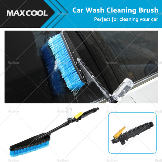 Car Cleaning Wash Brush Tool Long Handle Flow Switch Foam Bottle Professional-0