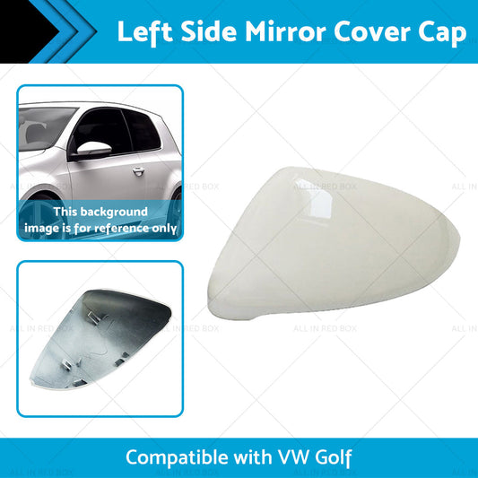 Left Mirror Cover Cap Housing Suitable for VW Golf MK7 MK7.5 13-on Pure White LH-1