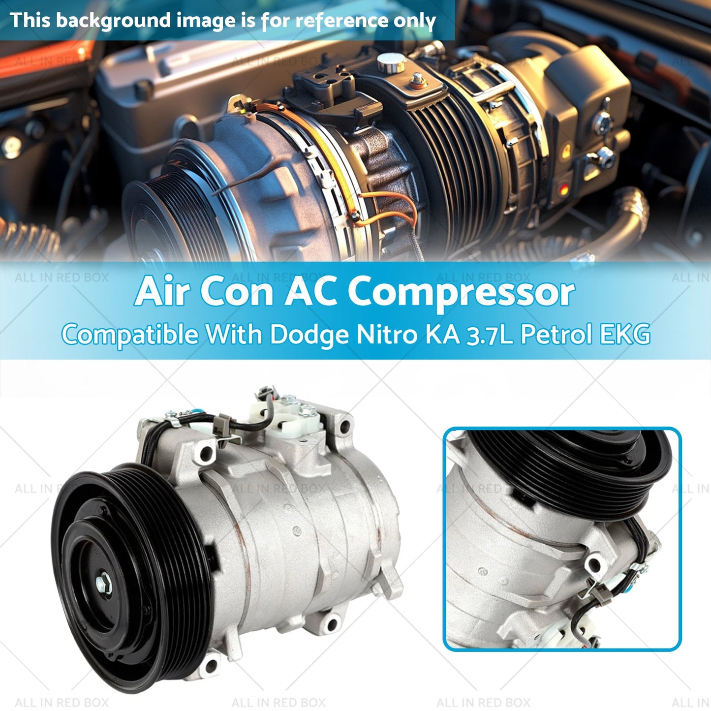 Air Con AC Compressor Suitable for Honda Accord CM 2.4L K24A (08/2003 - 01/2008)-2