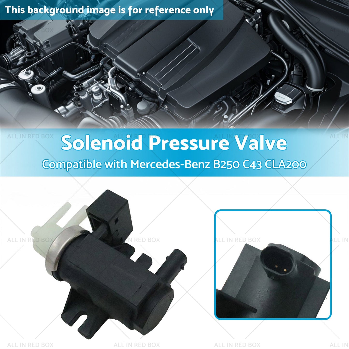 Solenoid Pressure Valve Suitable for Mercedes-Benz B250 C43 CLA200 A0081535428-2