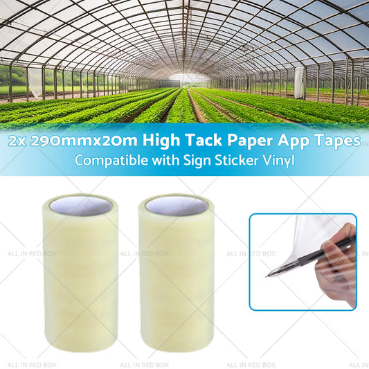 2x 290mmx20m High-Viscosity Paper Tapes Suitable for Sign Sticker Vinyl-1