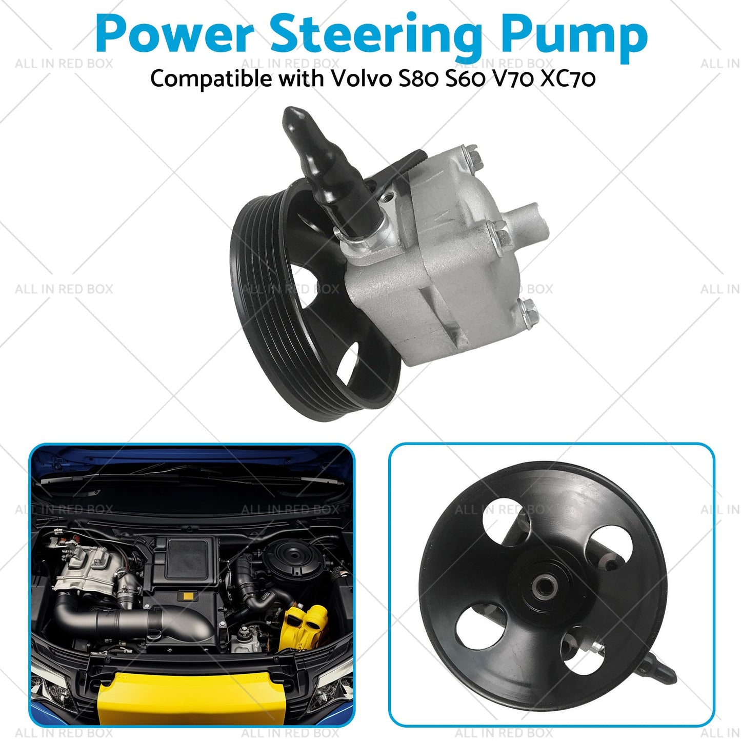 Power Steering Pump Suitable for Volvo XC70 XC90 S80 S60 V70 D5 30741790-4