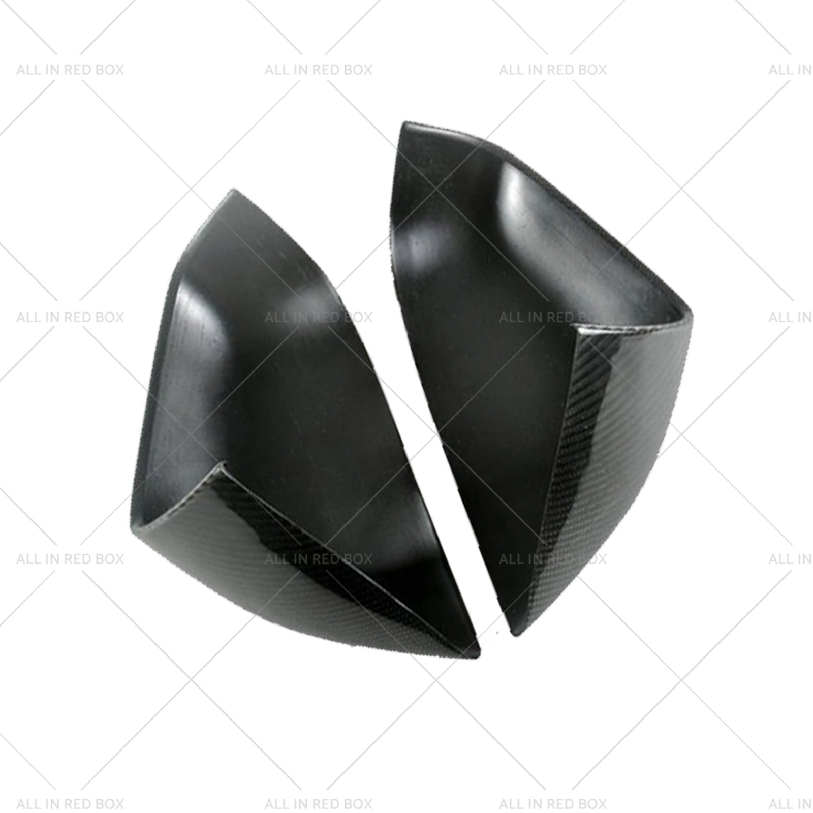 2x Real Carbon Fiber Wing Side Mirror Cover Trim Suitable For Tesla Model S-3
