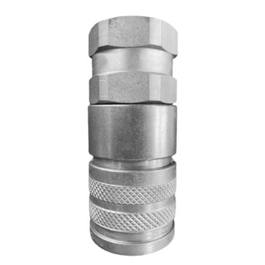 Hydraulic Female Flat Faced Coupler Suitable For Bobcat 7246790 1/2in Body 3/4in Sae Thread-0