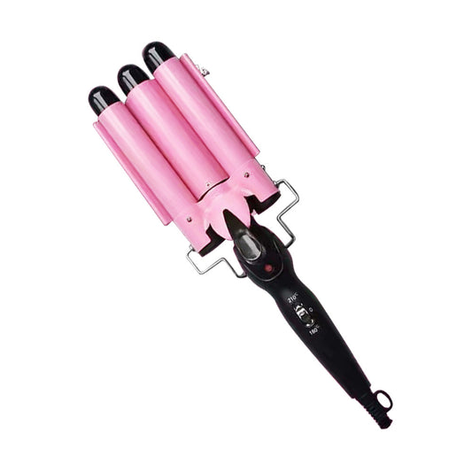25mm Ceramic Triple Barrel Hair Curler Curling Iron Wave Wand Salon Styler-0