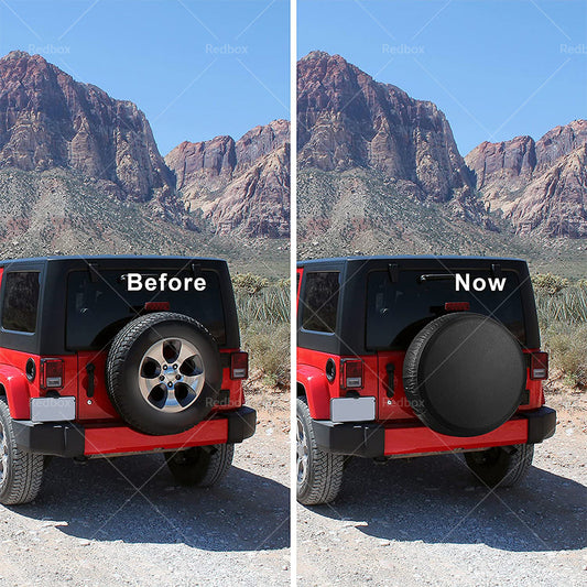 17 Inch Spare Wheel Cover Vinyl 4x4 Tire Covers for 80-83cm or 32 inch  Tyre Diameter-1