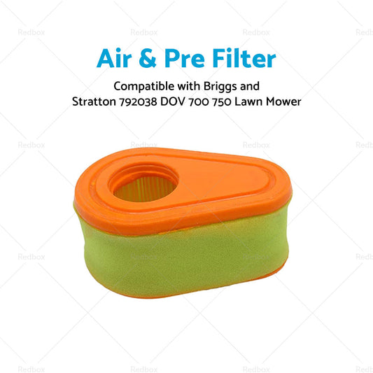 Air  and  Pre Filter Suitable For Briggs and Stratton 792038 DOV 700 750 Lawn Mower-1