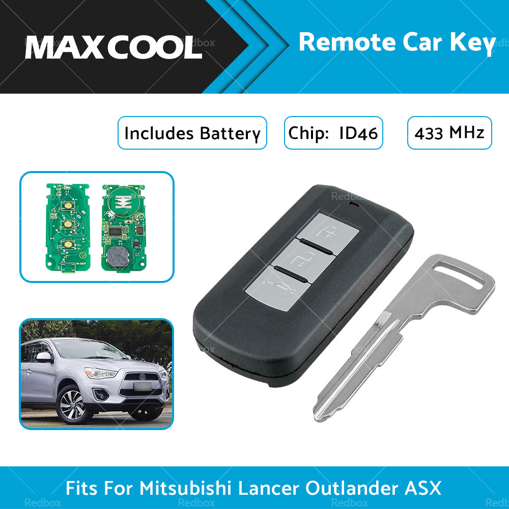 3 Buttons Remote Smart Car Key ID46 Fits For Mitsubishi Lancer Outlander ASX-1