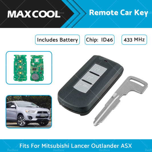 3 Buttons Remote Smart Car Key ID46 Fits For Mitsubishi Lancer Outlander ASX-1