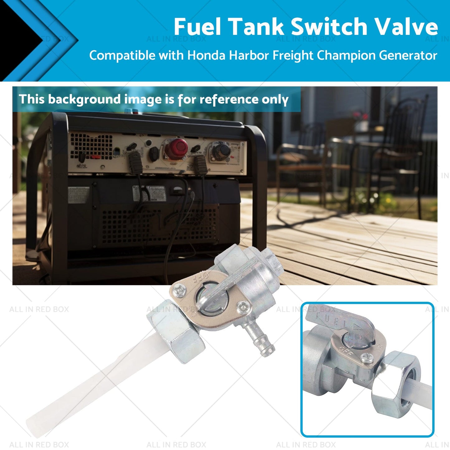 Fuel Tap Tank Switch Valve Petcock For Honda Generator Harbor Freight Champion-0