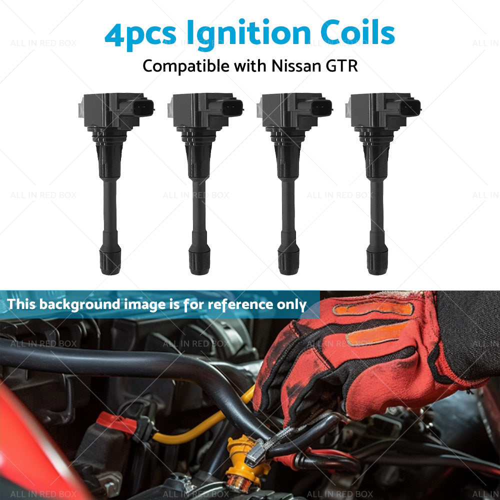 4PCS Ignition Coil Suitable for Nissan R35 GT-R 3. 8L VR38DETT 08-15 22448JF00B-4
