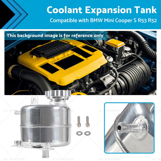 Coolant Expansion Tank Suitable For BMW Mini Cooper S R53 2002-2006 Silver-0