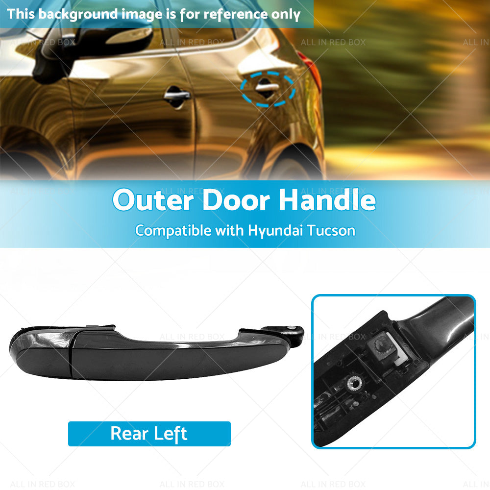 Rear Left Smooth Exterior Outer Door Handle Suitable For Hyundai Tucson 05-09-2