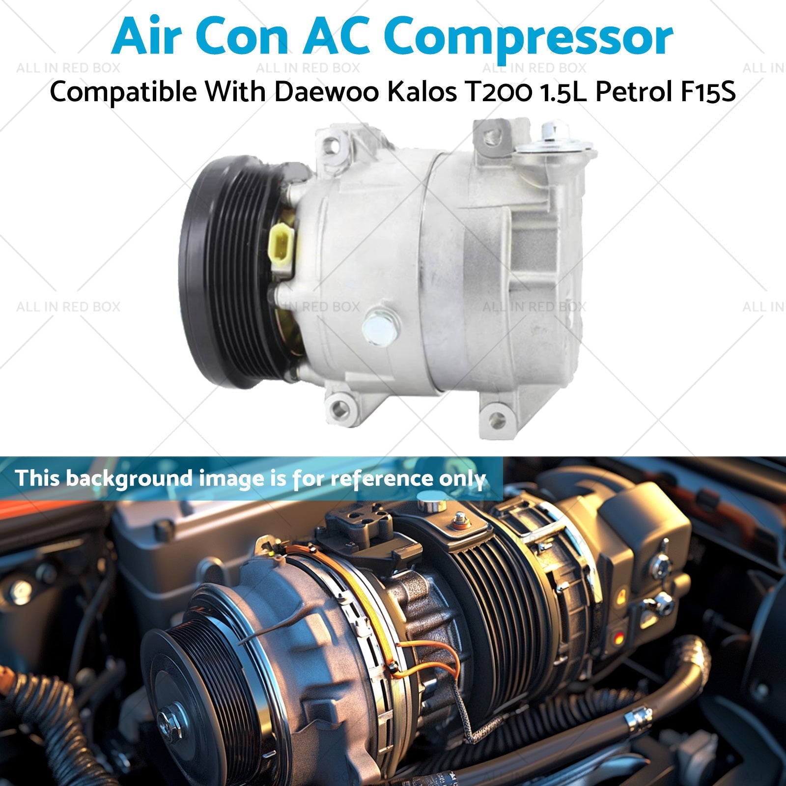 Air Conditioning AC Compressor Suitable for Daewoo Kalos T200 1.5L Petrol F15S-4