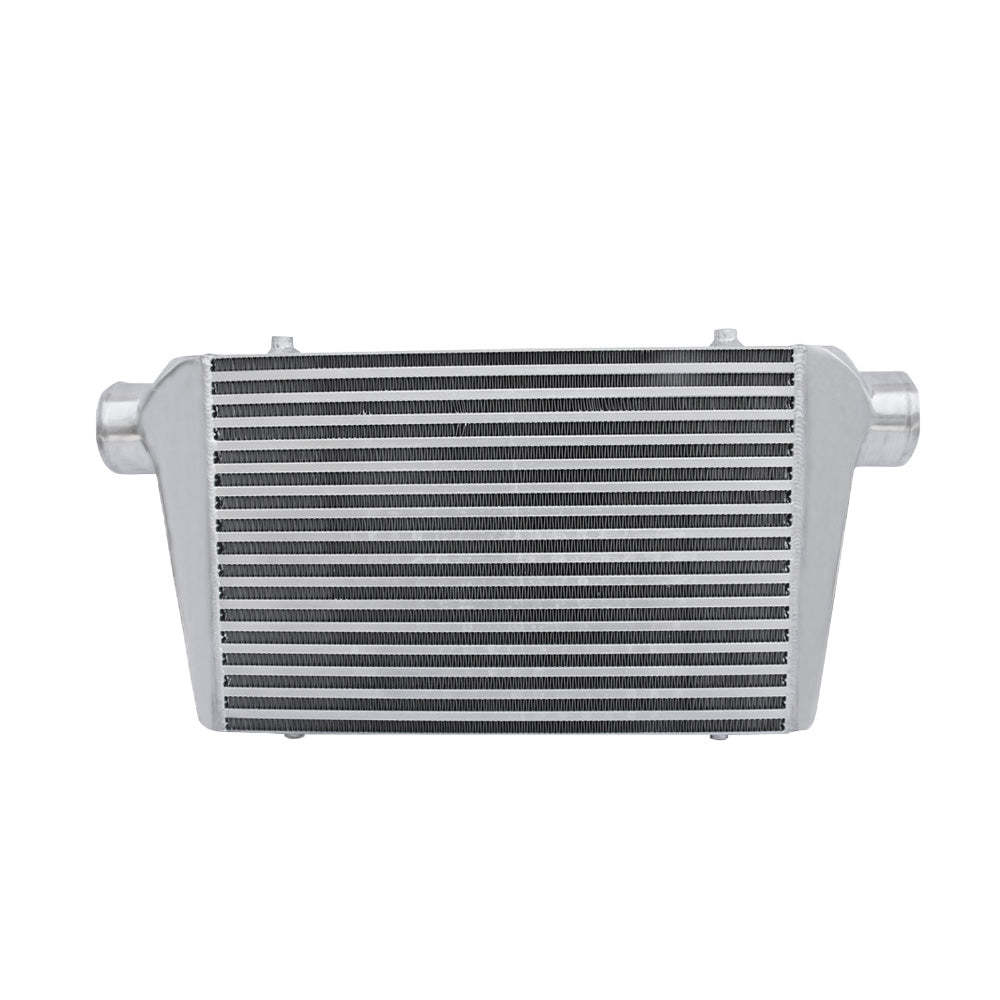 3 Inch Universal Aluminum Intercooler Turbo Bar Plate Front Mount FMIC 450x300x76mm-0