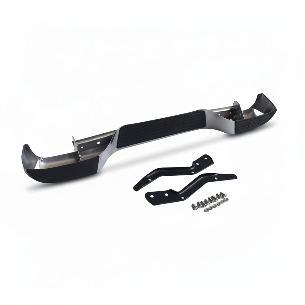 Chrome Rear Step Bumper Bar With Brackets Suitable For Toyota Hilux 2005–2015-0