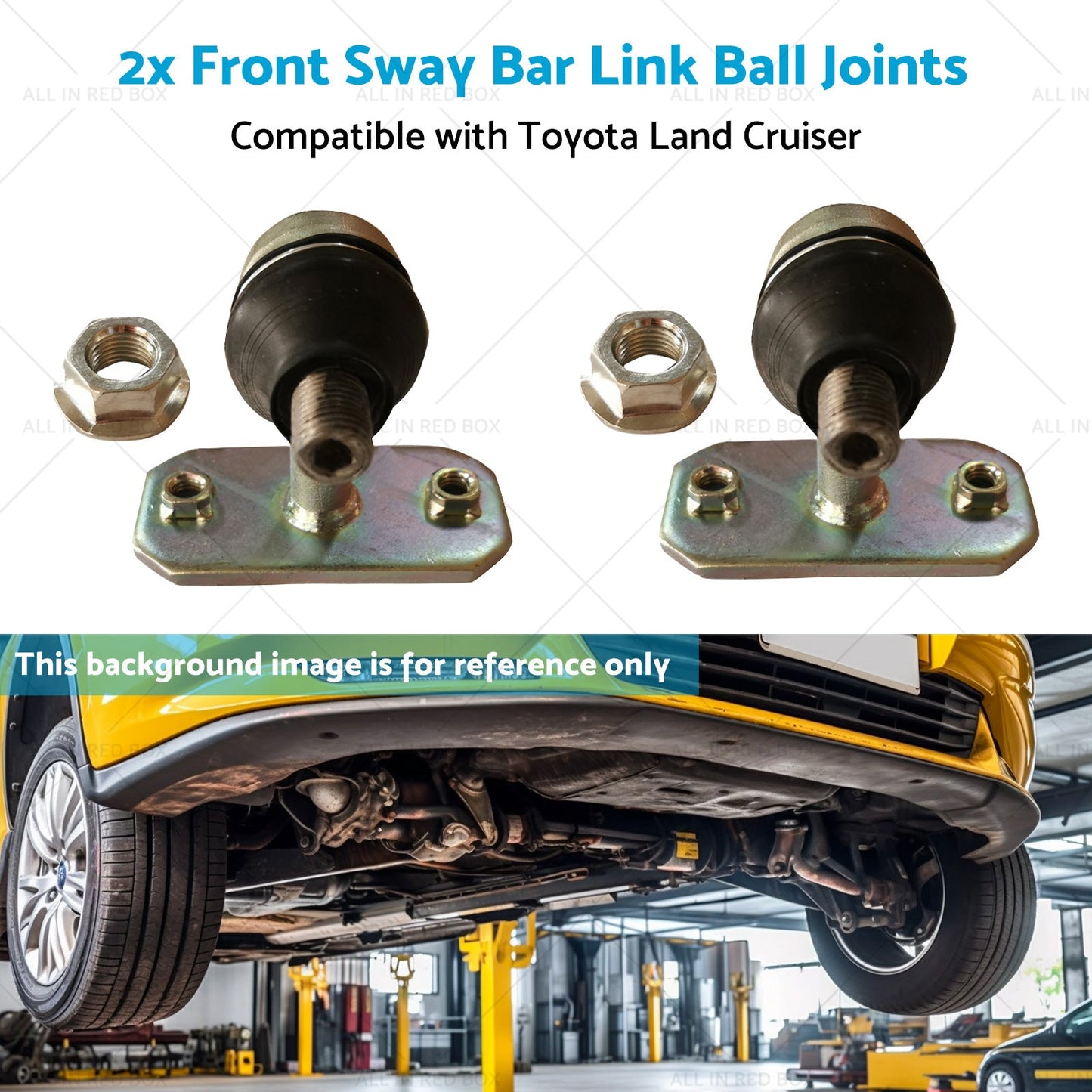 2x Front Sway Bar Link Ball Joints Suitable for Land Cruiser 98-07 48802-60050-4