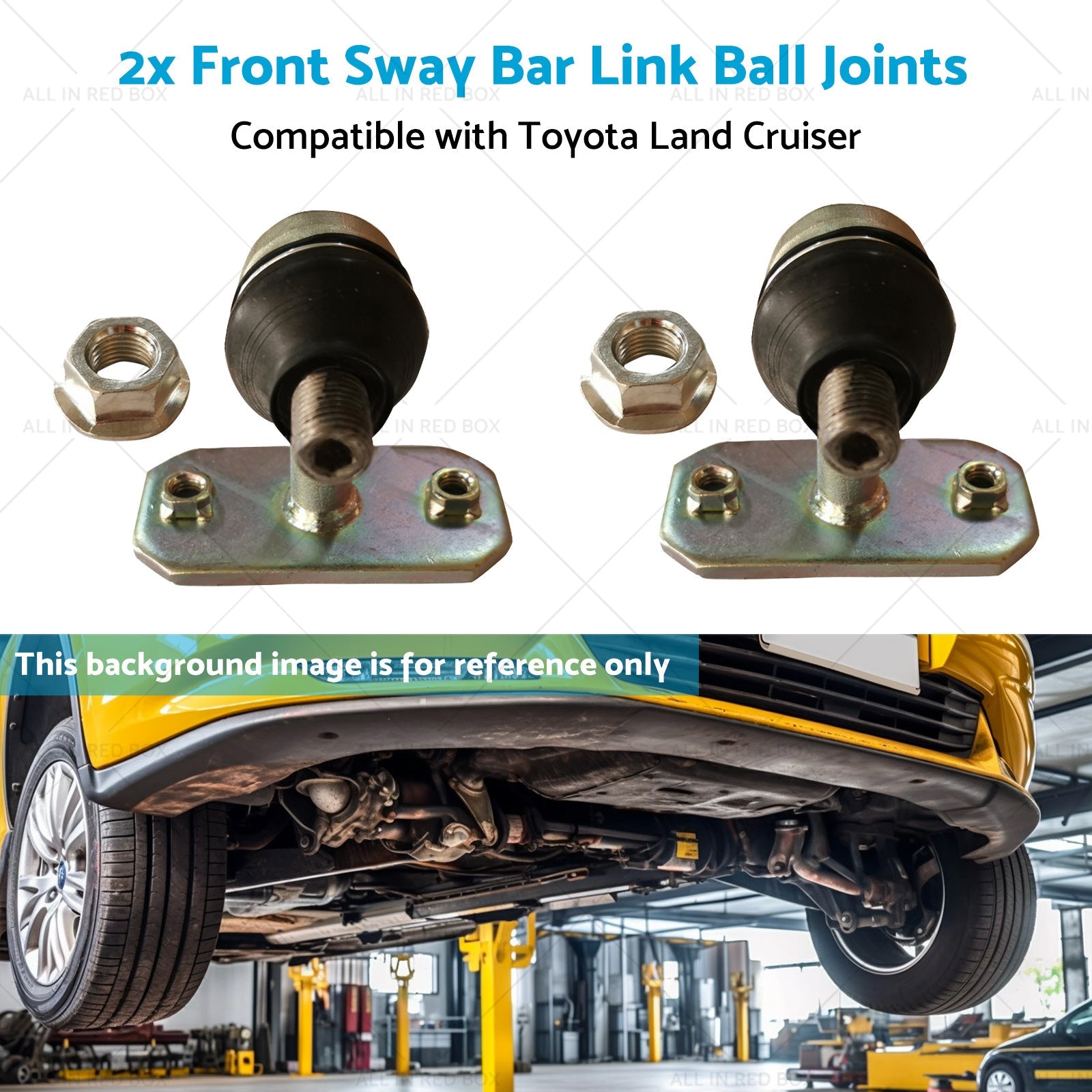 2x Front Sway Bar Link Ball Joints Suitable for Land Cruiser 98-07 48802-60050-4