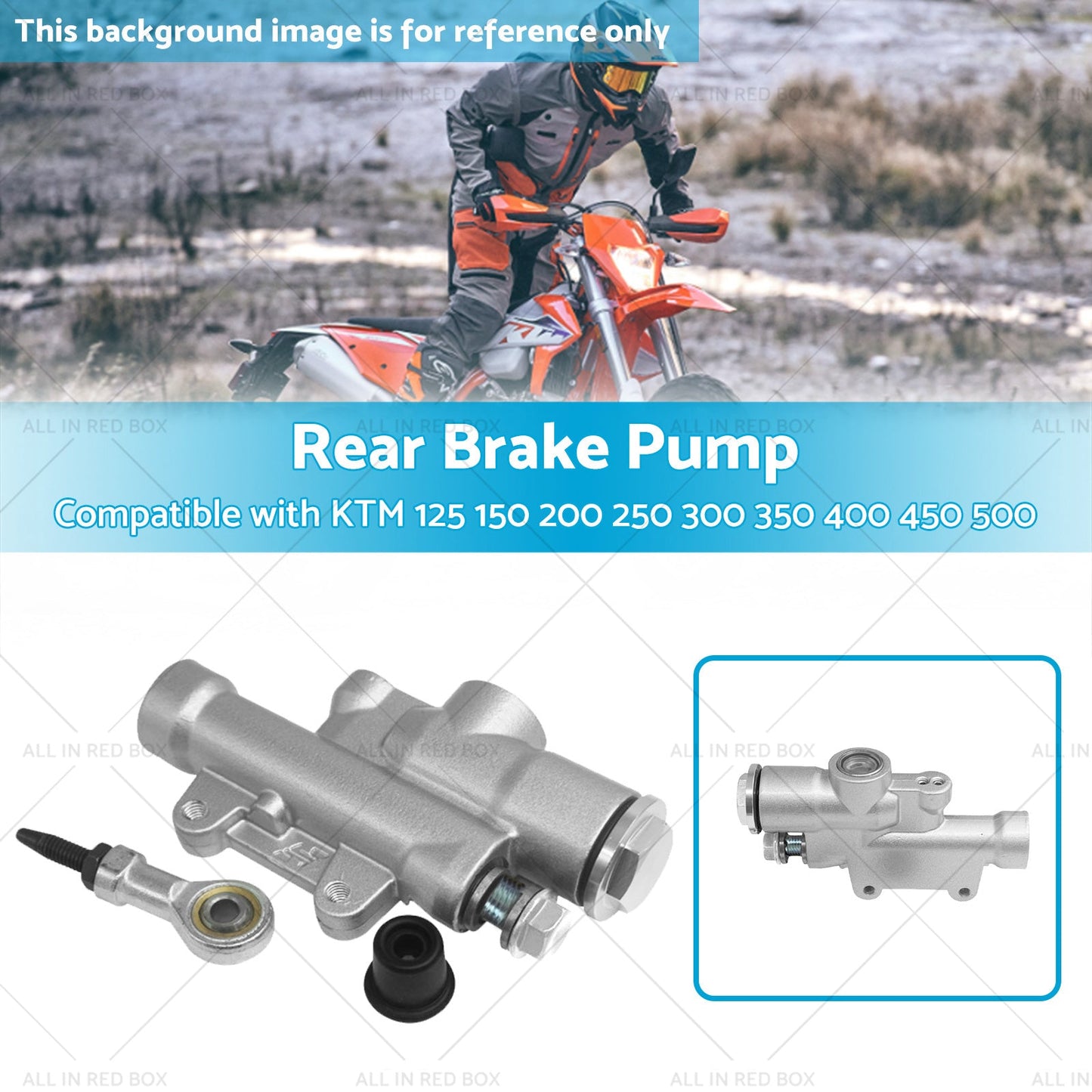 Rear Brake Master Cylinder Suitable for KTM 125 150 200 250 300 350 400 450 500-2