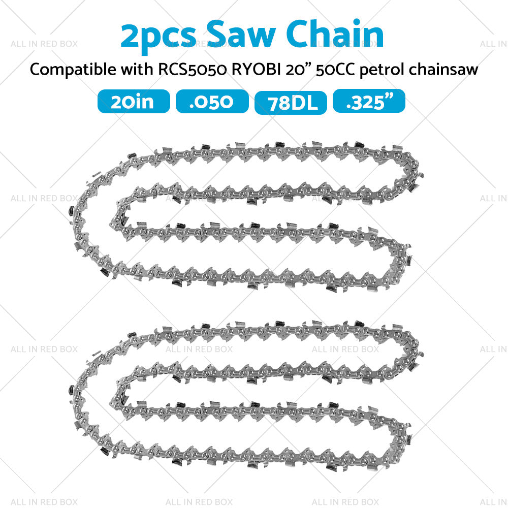 Chainsaw Chain 325 050 78DL Suitable for RCS5050 RYOBI 20inch 50CC Petrol Chainsaw-4