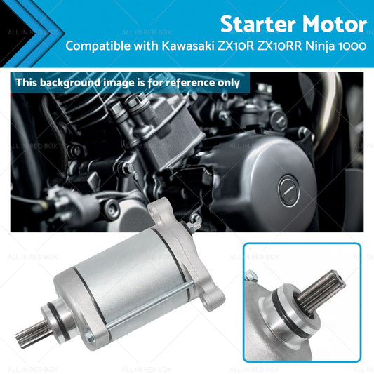 Engine Starter Motor 9Teeth Suitable For Kawasaki ZX10R ZX10RR Ninja 1000 11-21-0