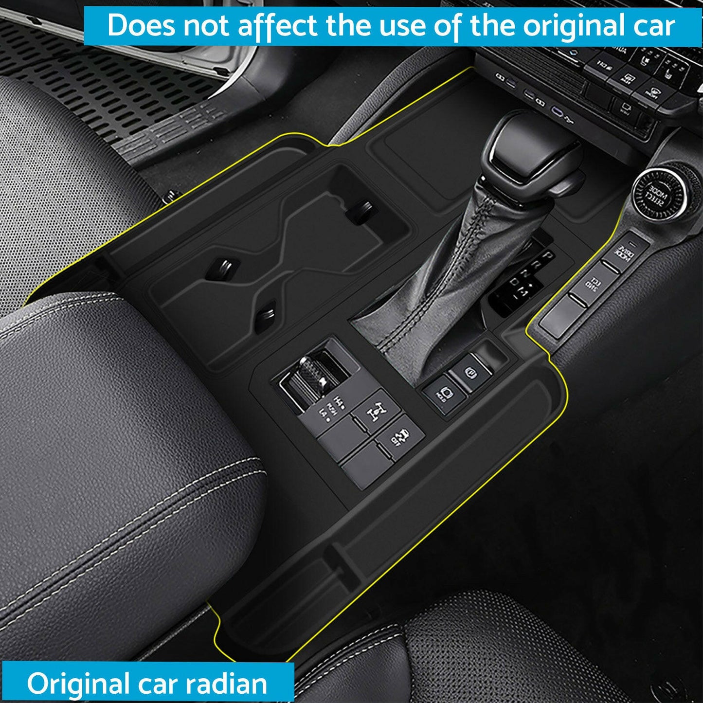 Silicone Rubber Gear Shift Panel Trim Suitable For Toyota Prado LC250 2024-2025 RHD-4