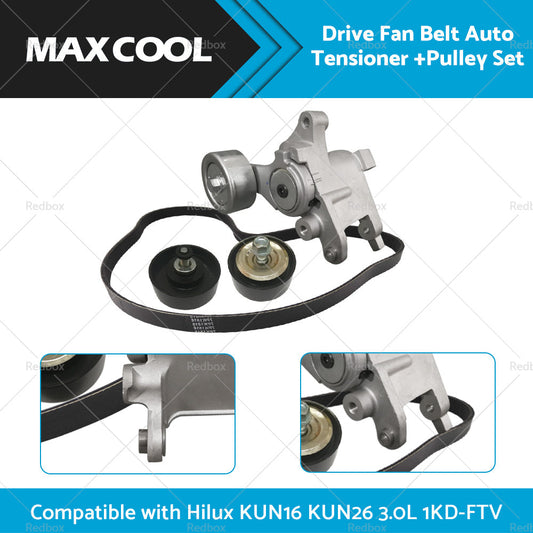 Drive Fan Belt Auto Tensioner Pulley Suitable for Hilux KUN16 KUN26 3. 0L 1KD-FTV-0