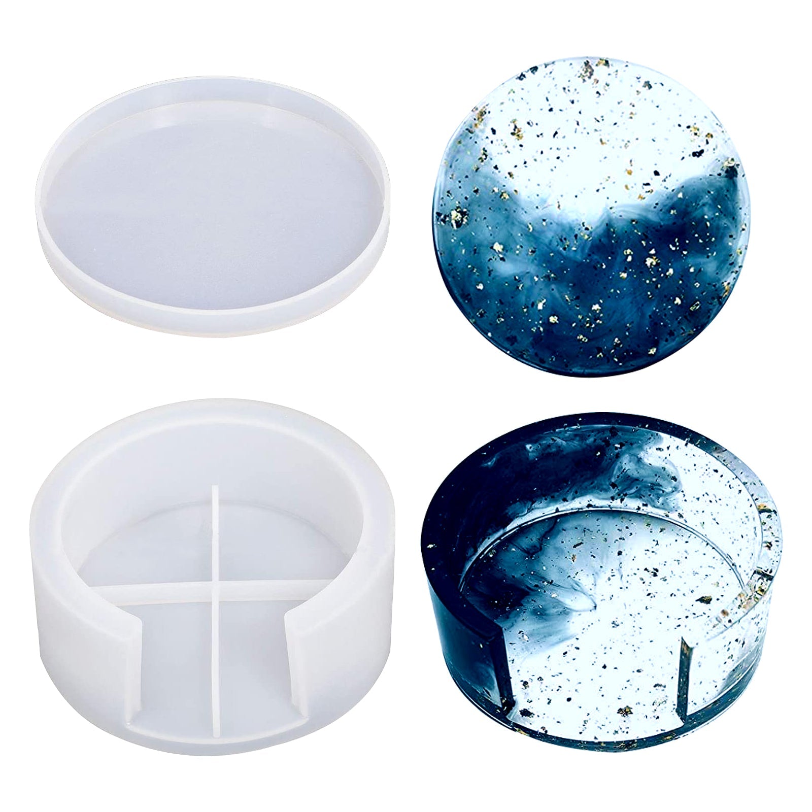 Snowflake Silicone Pendant Mold Making Jewelry Resin Necklace Mould Craft DIY 3D-58