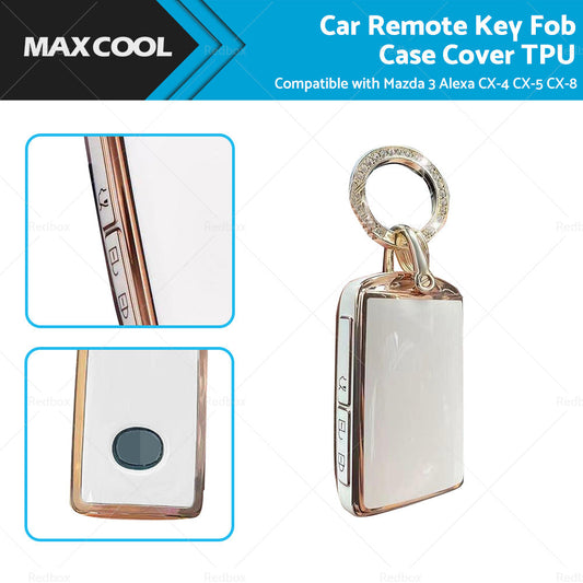 Car Remote Key Fob Case Cover TPU Suitable For Mazda 3 Alexa CX-4 CX-5 CX-8-0