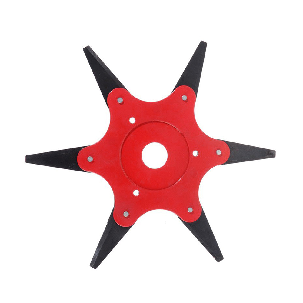 Grass Trimmer Head with 6 Cutters 65Mn for Weed, Lawn & Brush Cutting Razor Mower Tool-2