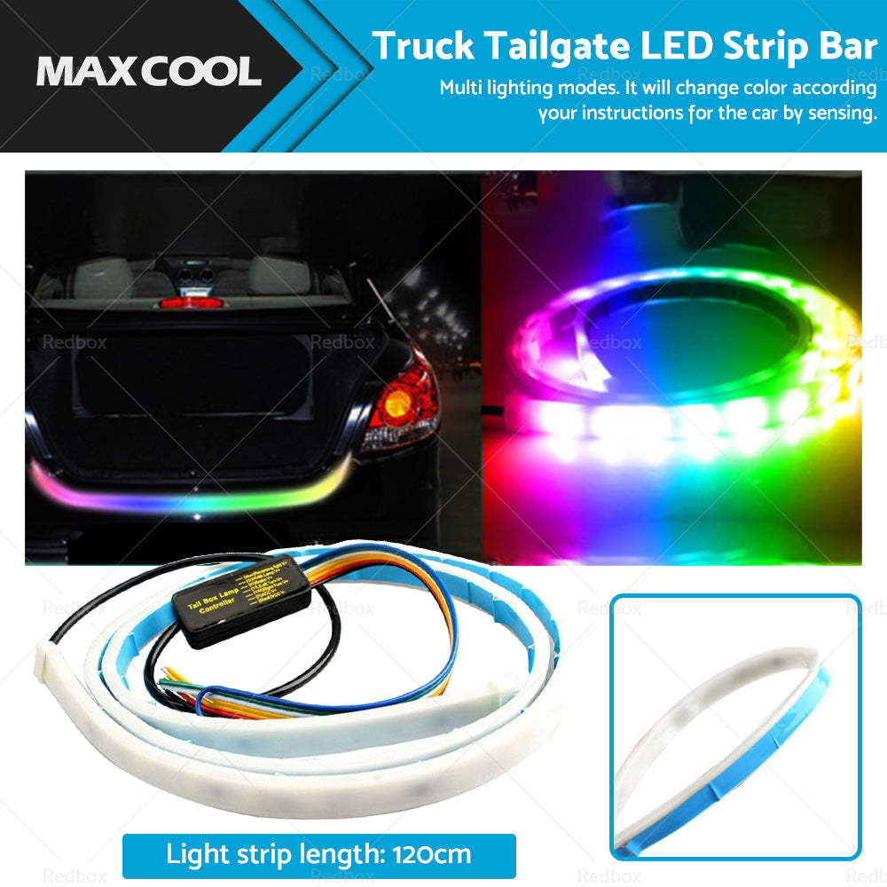 Truck Tailgate LED Strip Bar Reverse Brake Turn Signal Tail Light Waterproof-0