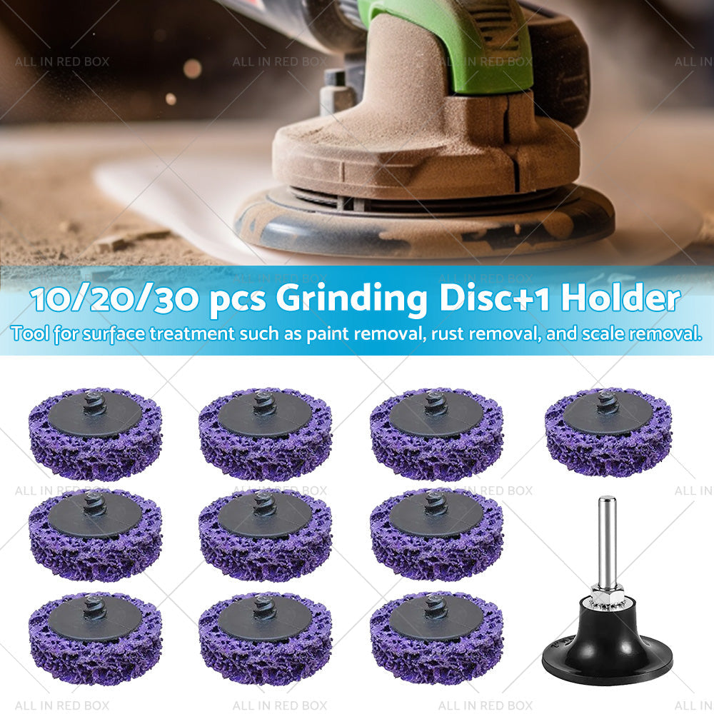 10/20/30PCS 50mm Poly Strip Disc Wheel Paint Rust Removal For Angle Grinder-1