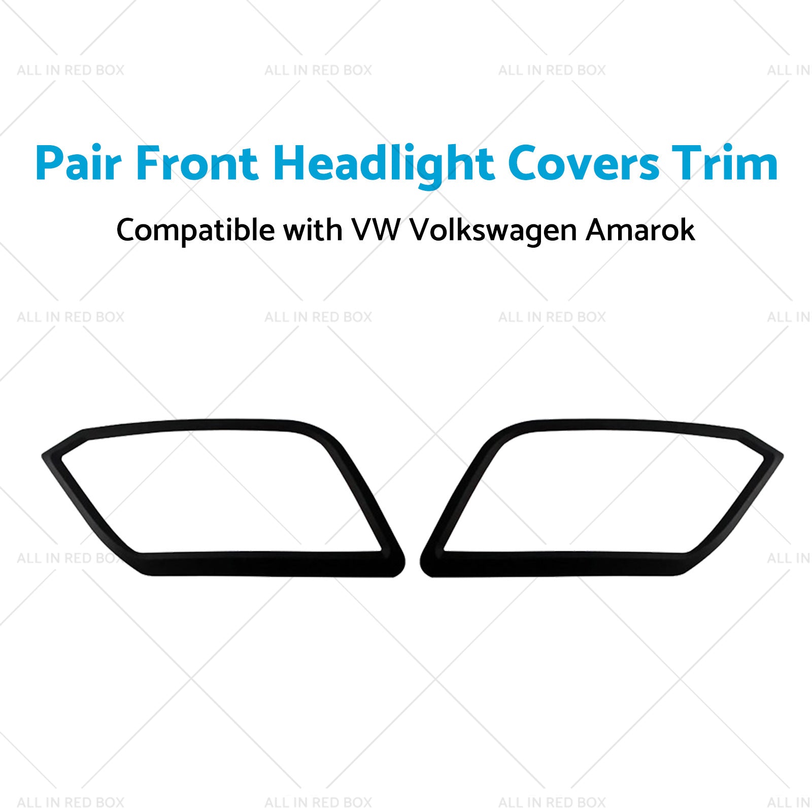 Pair Front Headlight Covers Trim Suitable for VW Volkswagen Amarok 09-22-3