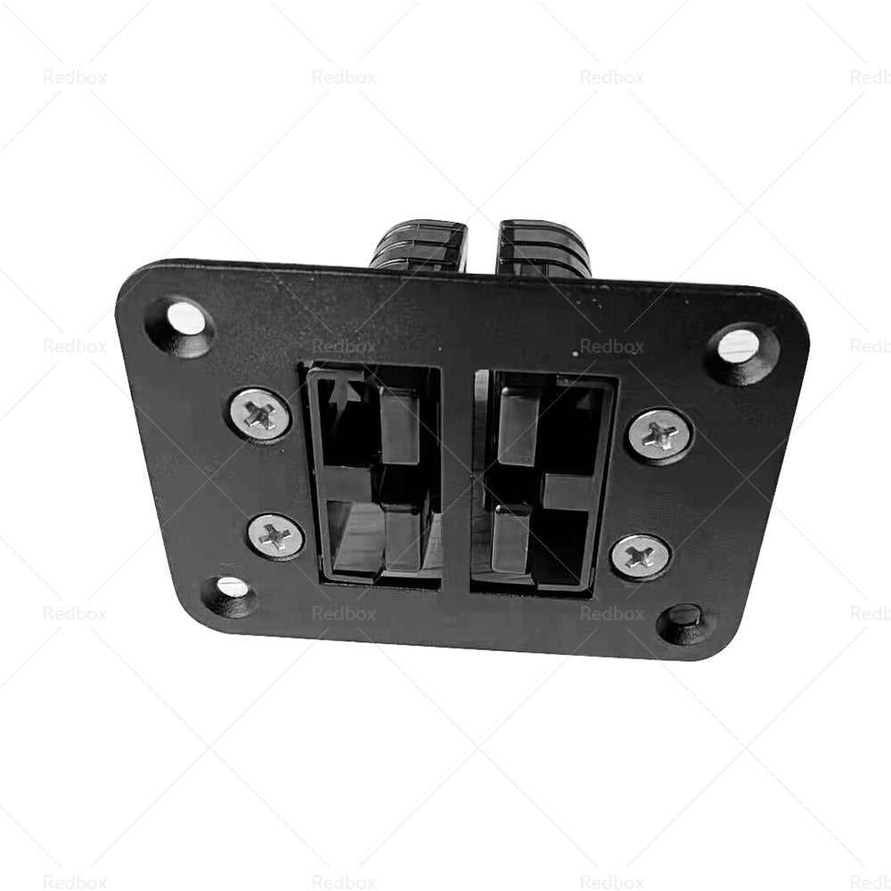 DUAL TWIN Aluminum For Anderson Style Plug Flush Mount Plate Panel 50 Amp-4
