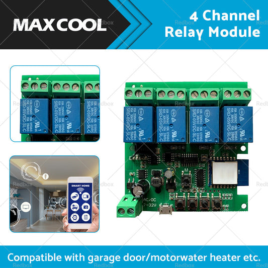 WIFI Bluetooth-compatible AC DC 4 Channel Relay Module Development Board-1