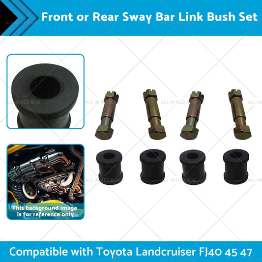 4 Set Sway Bar Link Bush Front or Rear Suitablefor Toyota Landcruiser FJ40 47 45-1